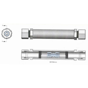 Racor Conector para Tubo Doble (Double Walled Tube Connector)