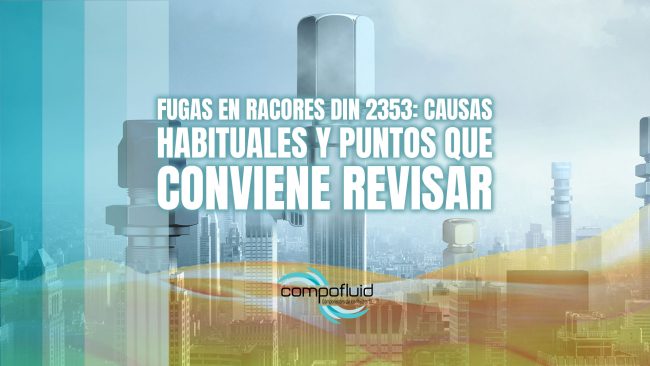 Fugas en racores DIN 2353: causas habituales y puntos que conviene revisar